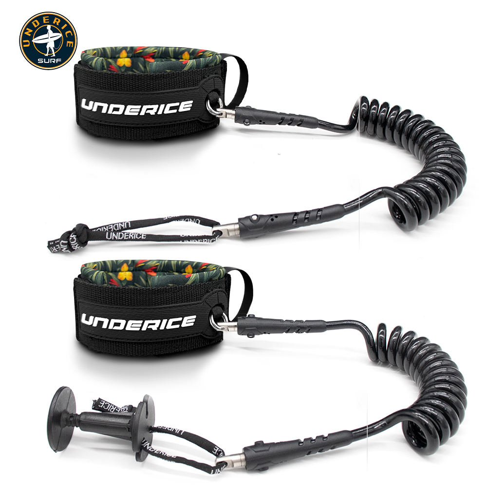 Paddle Board Leash Coiled - TPU Surfboard Leash Adjustable Coiled Bicep