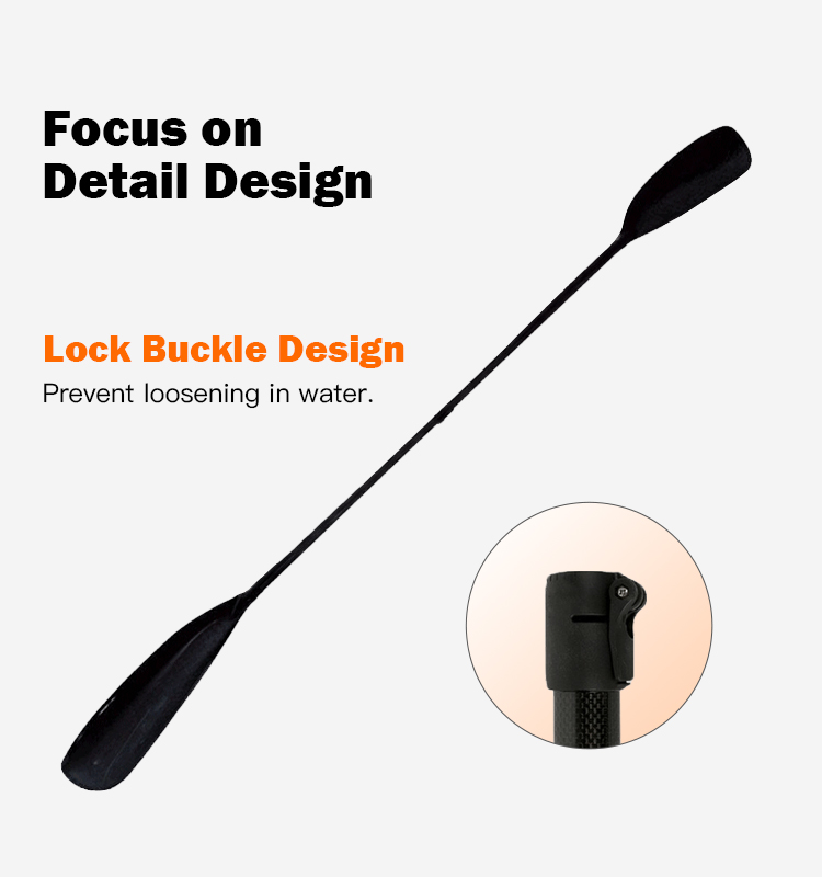 Kayak Paddle Carbon 2 Piece - 3k Full Carbon Fiber 2 Pieces