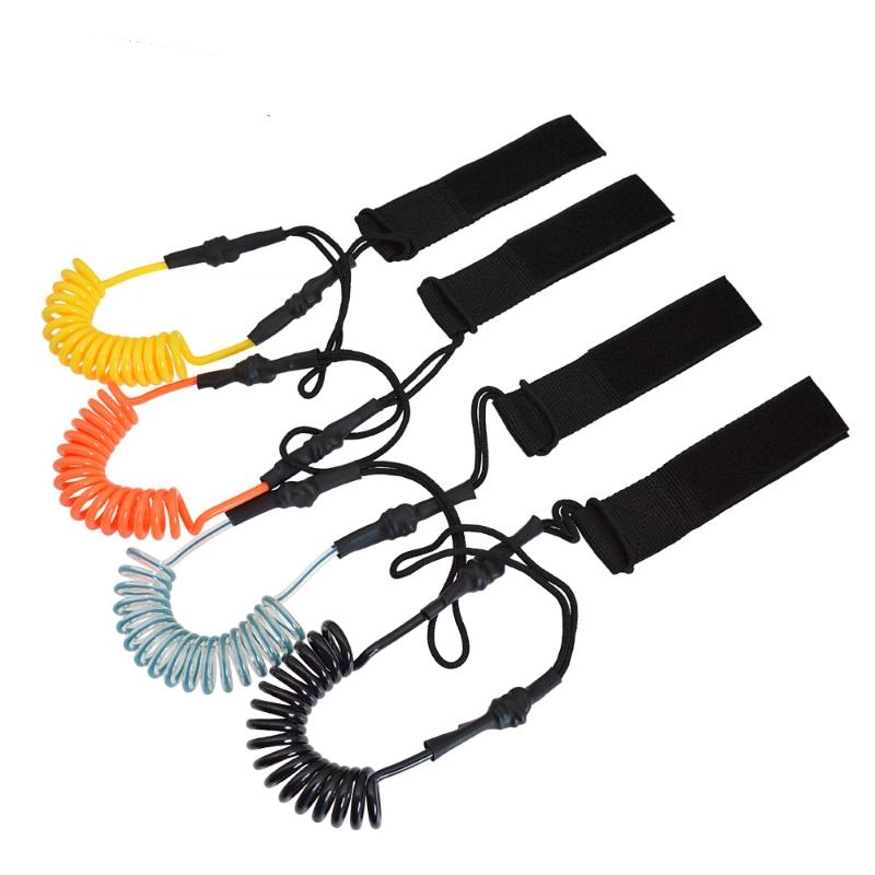 Paddle Board Leash Coiled - New Surf Sup Ankle Leash Surfing