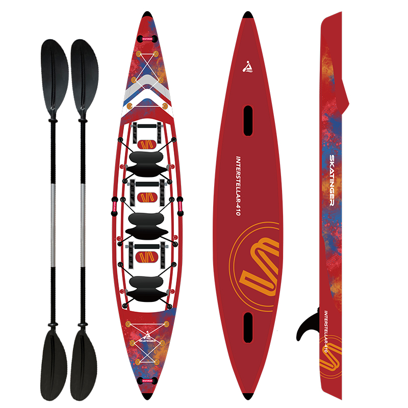 Inflatable Kayak 3 Person - Skatinger PVC Drop Stitch Material Lightweight