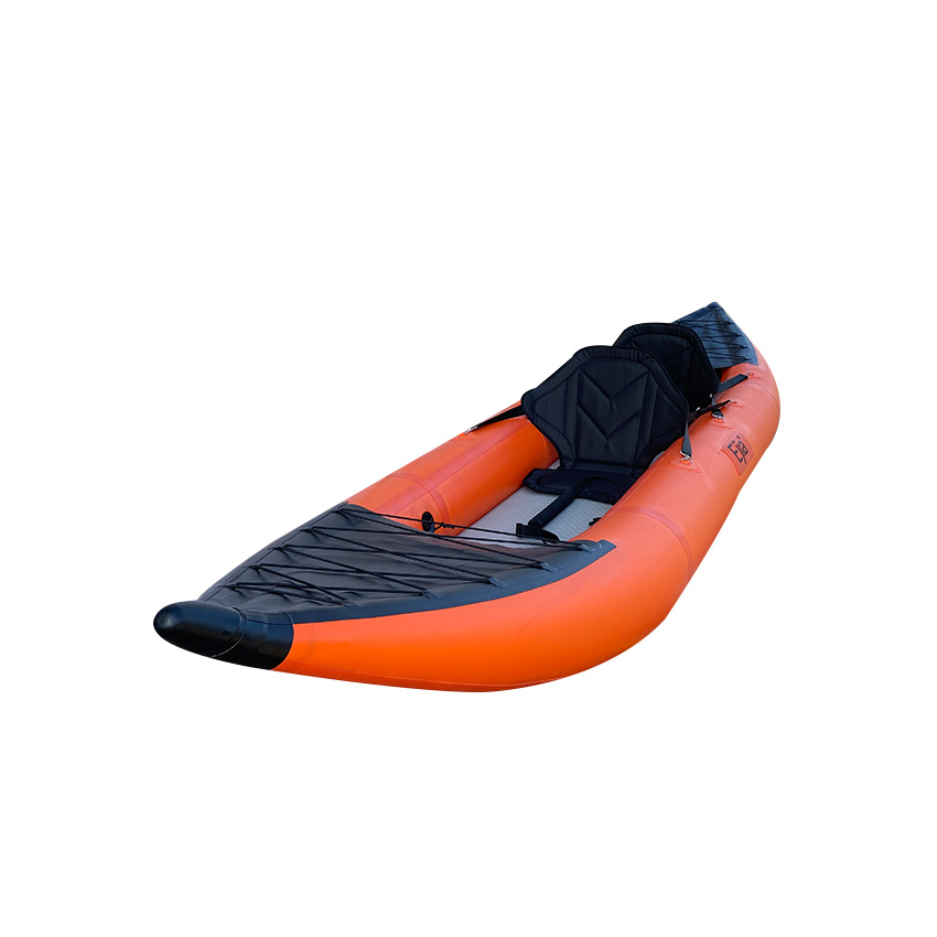 Kayak Inflatable 2 Person - Portable Pvc Fishing Kayak Pedal Drive