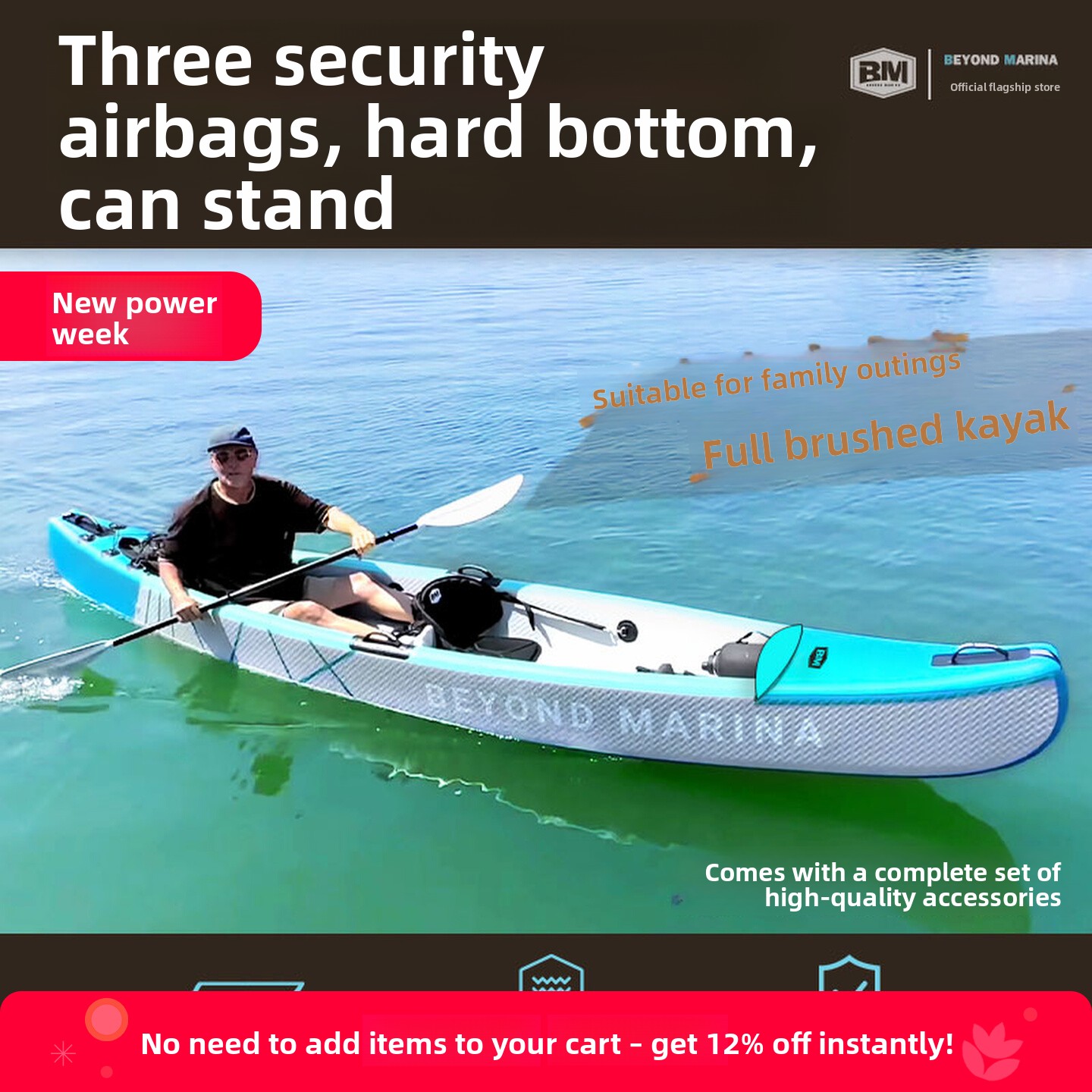 Portable Sea Fishing Inflatabl - Inflatable Kayak 3 Person recension och pris