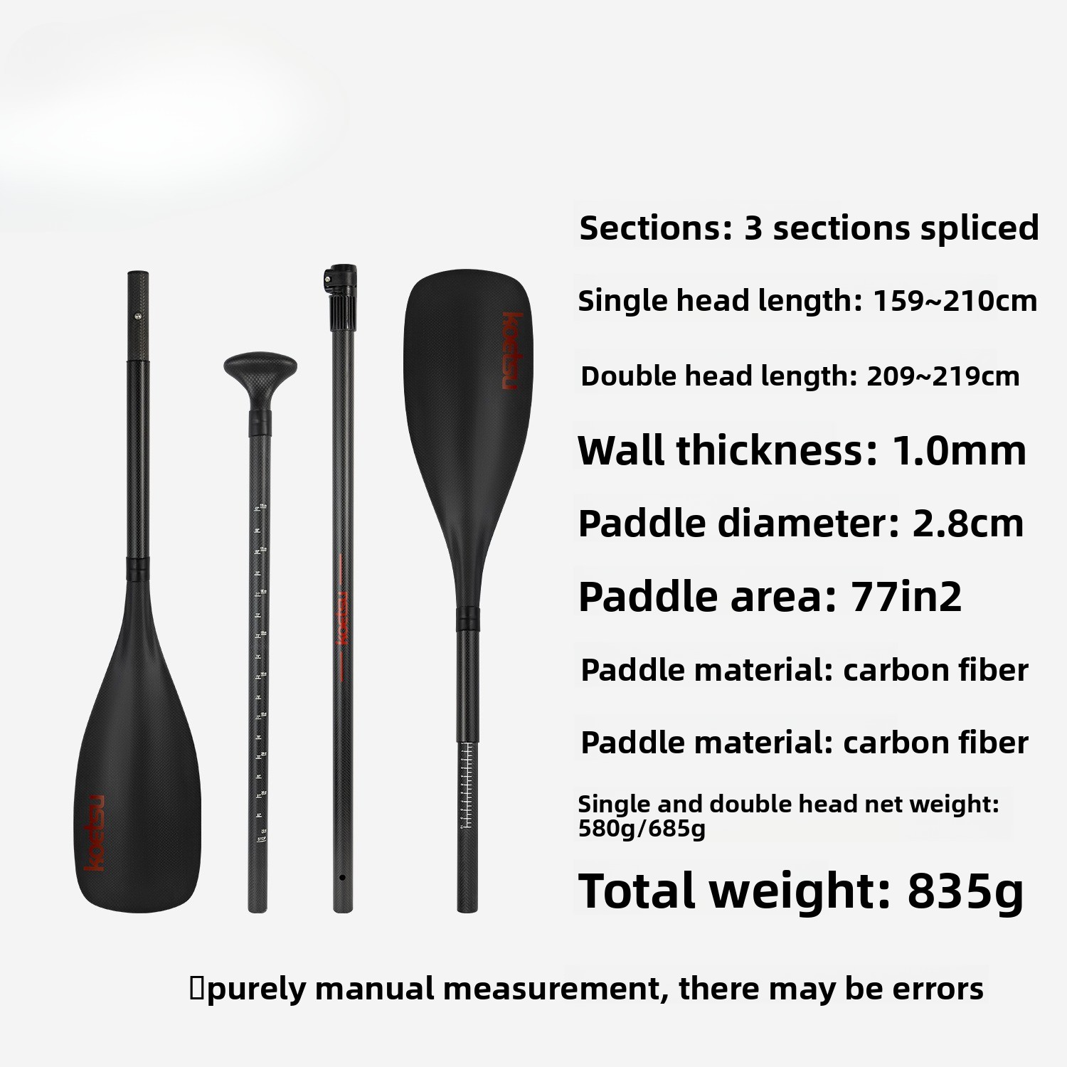 Full Carbon Single Double Head - Paddle Board Backpack recension och pris