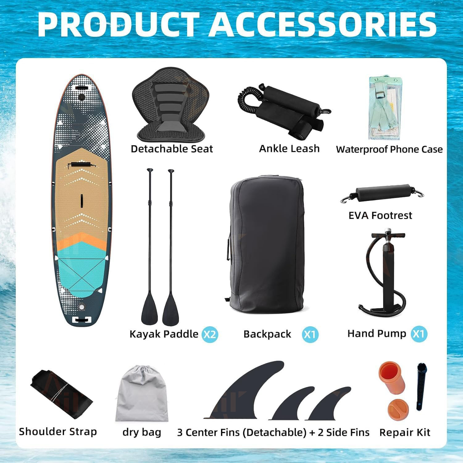 Multi-Purpose Inflatable Stand - Paddle Board Backpack recension och pris