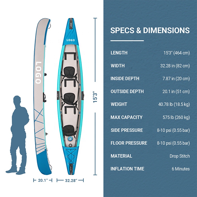 Drop Stitch Kayak Inflatable C - Inflatable Kayak 3 Person recension och pris