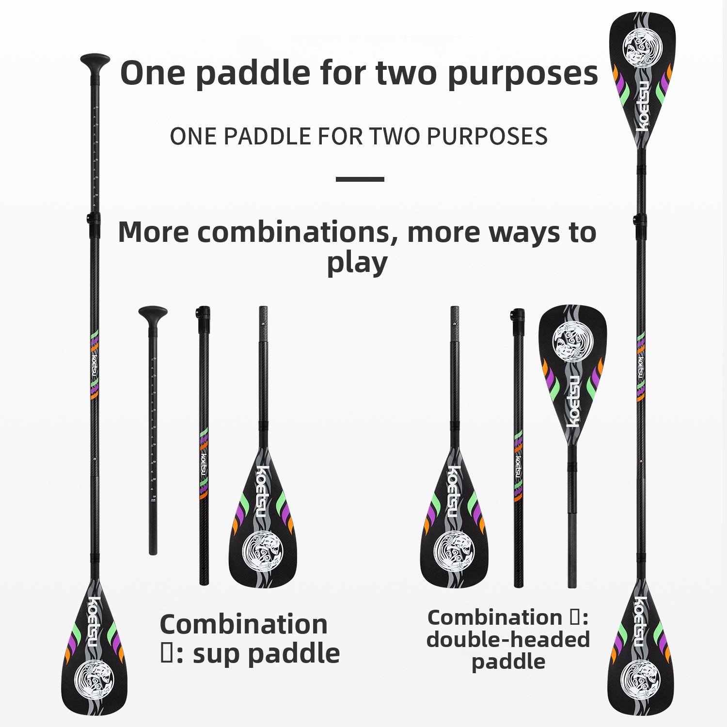 Single Double Head Full Carbon - Sup Paddle Carbon Fiber recension och pris