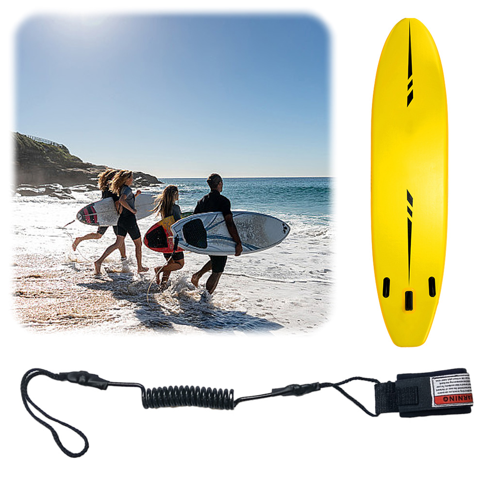 Coiled Body Board Leash TPU Bo - Paddle Board Leash Coiled recension och pris