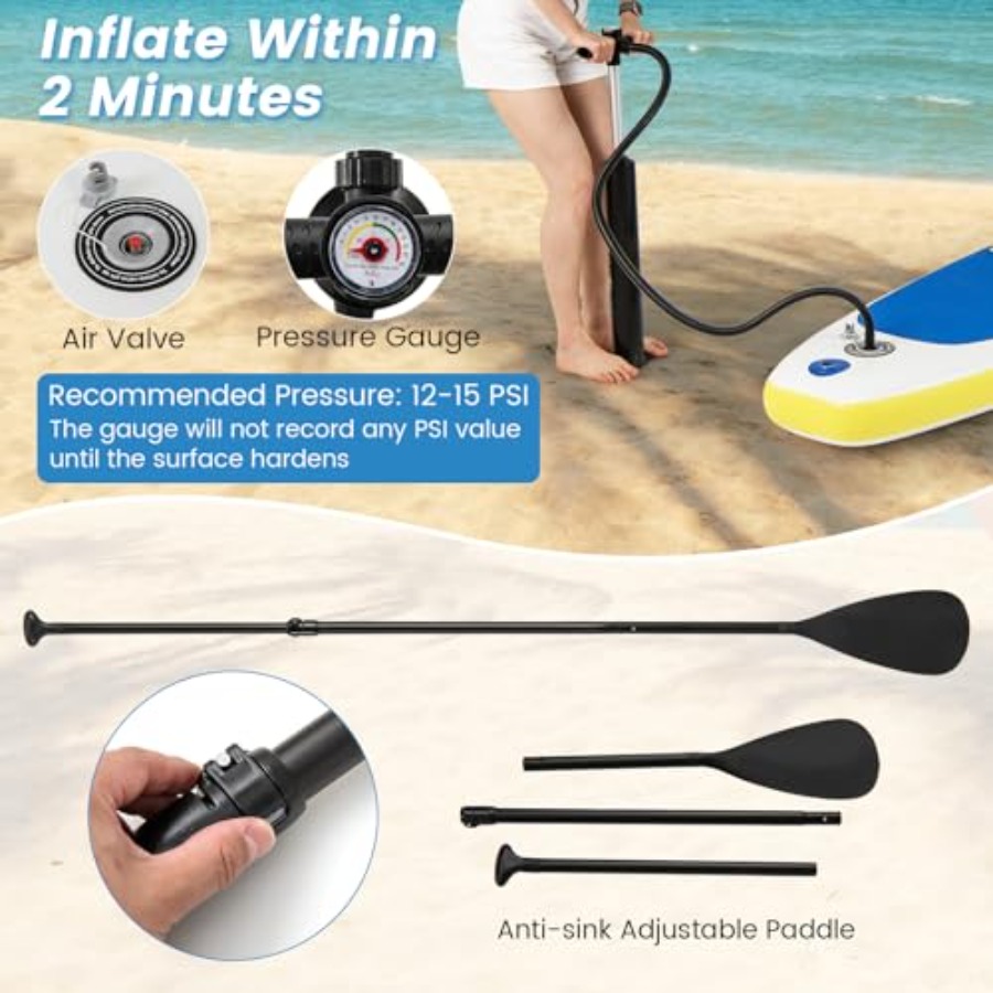 Inflatable SUP paddle board fo - Sup Board 11Ft Inflatable recension och pris