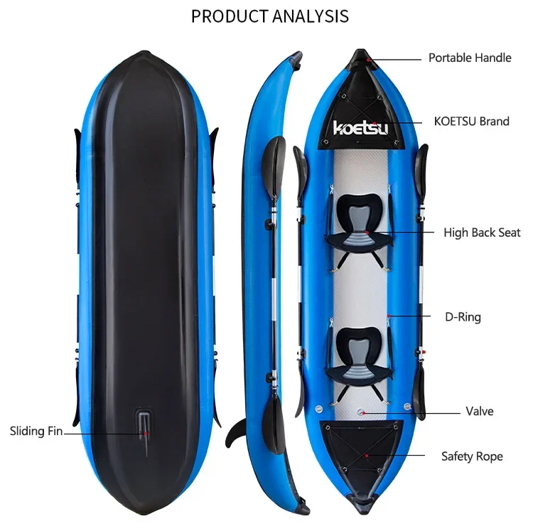 KOETSU 1-2 Persons Inflatable  - Kayak Inflatable 2 Person recension och pris