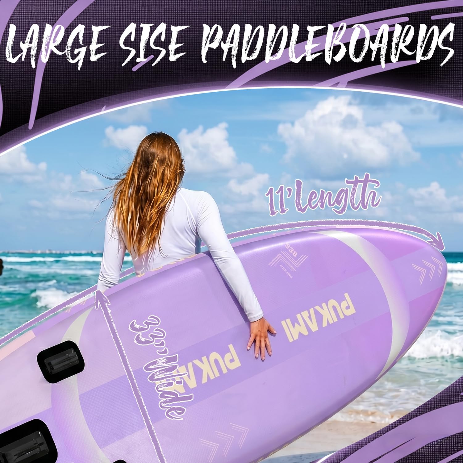 Extra Wide Inflatable Stand Up - Paddle Board Backpack recension och pris
